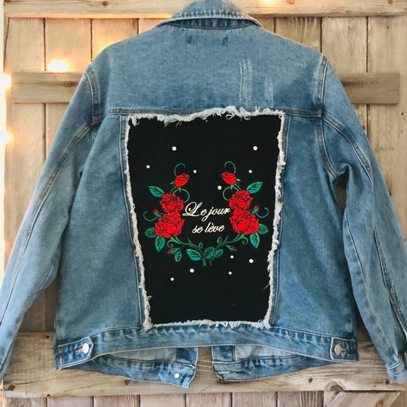 Forever 21 Jackets & Blazers - Embroidered Jean Jacket